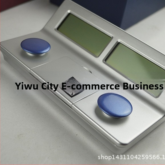 Elektronické šachové hodiny s funkciou pozastavenia, protišmytová základňa, displej s 2 riadkami, hmotnosť 330 g, vhodné pre šachy a kartové hry