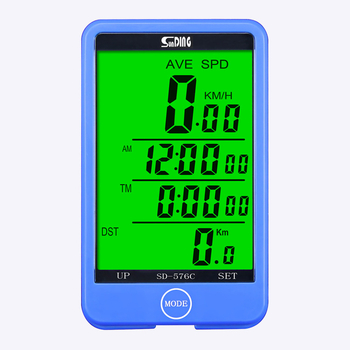 Sunding ηλεκτρονικός μετρητής ταχύτητας ποδηλάτου με ABS, αδιάβροχος, παύση, χρονόμετρο