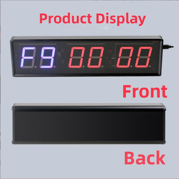 Elektronický časovač na tréning — telo z hliníkovej zliatiny, LED odpočet, pauza, protišmykový, jednoradový displej