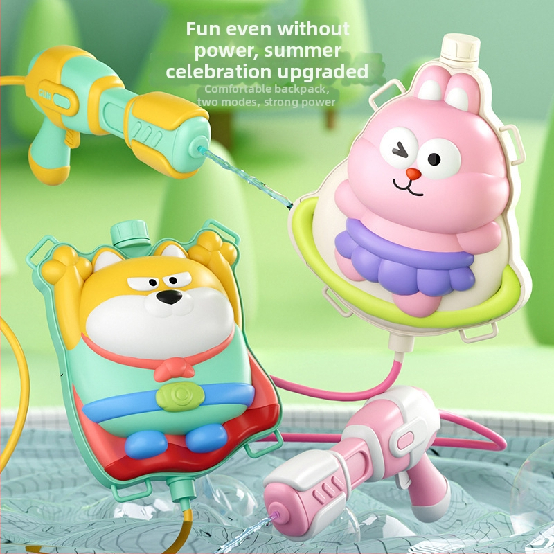 Heart Pet Водна пушка с раница — ръчно и електрическо управление, пластмасов корпус, за младежи 15–35 г