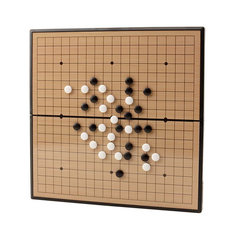 Magnetsko Go i Gomoku 2-u-1 – prijenosna sklopiva ploča, plastična edukativna igra za uzrast 4–35