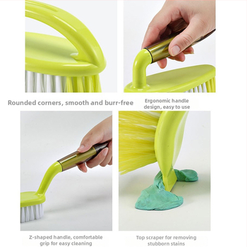 Perie de curățare din plastic cu peri dure – multifuncțională pentru pantofi, rufe, podele și haine (greutate 0.3)