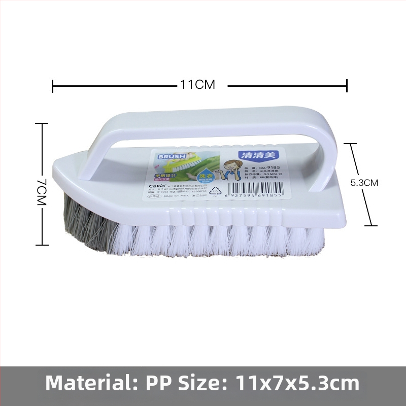 Perie de curățare din plastic cu peri dure – multifuncțională pentru pantofi, rufe, podele și haine (greutate 0.3)