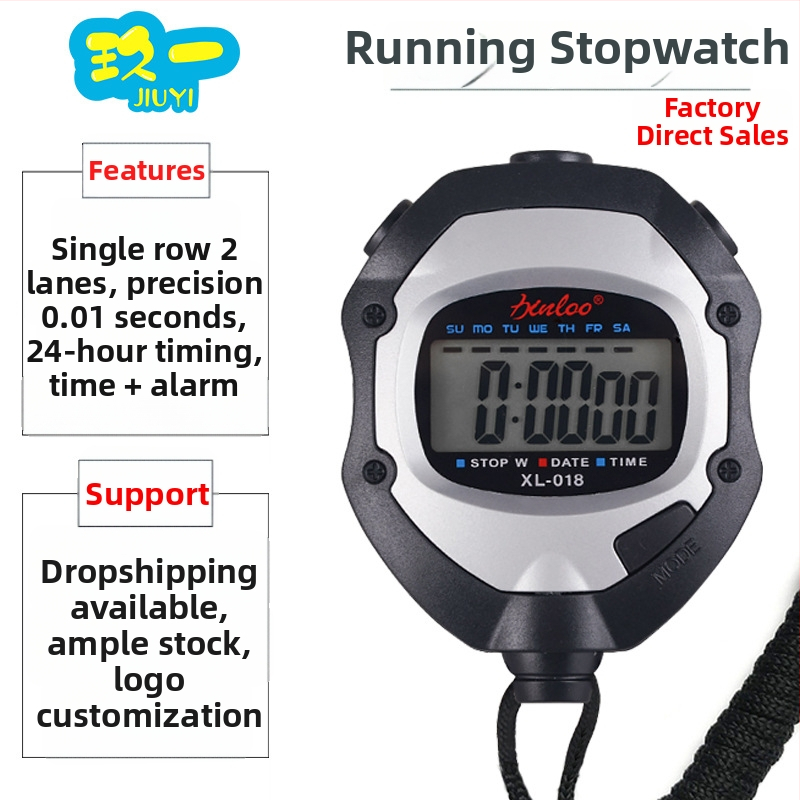 Elektronické stopky s funkciou pauzy, ABS telo, protišmykové, vhodné pre beh a fitness