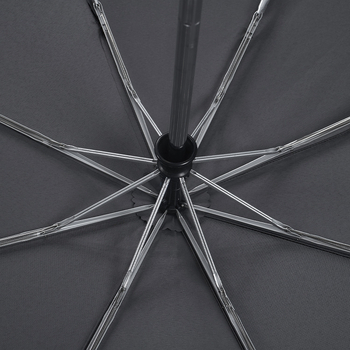 Umbrelă cu trei secțiuni, model lună, deschidere/închidere automată, cadru cu 8 spițe, mâner din plastic