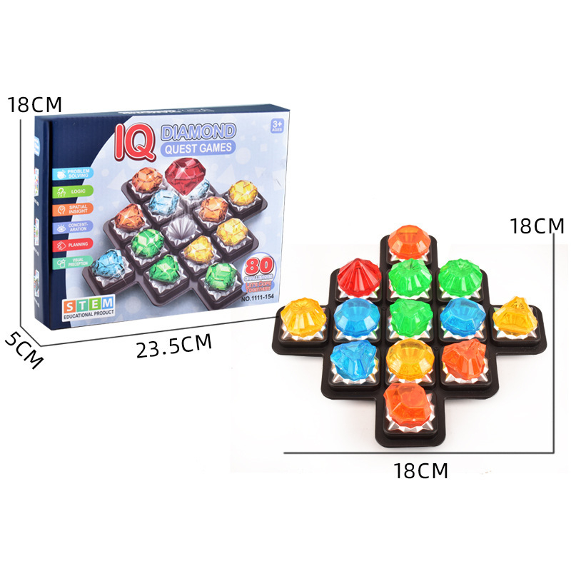 Plastična Diamond Maze logička društvena igra za djecu, 7–14 godina, razvija logičko razmišljanje, koordinaciju ruka-oko, interakciju roditelj-dijete