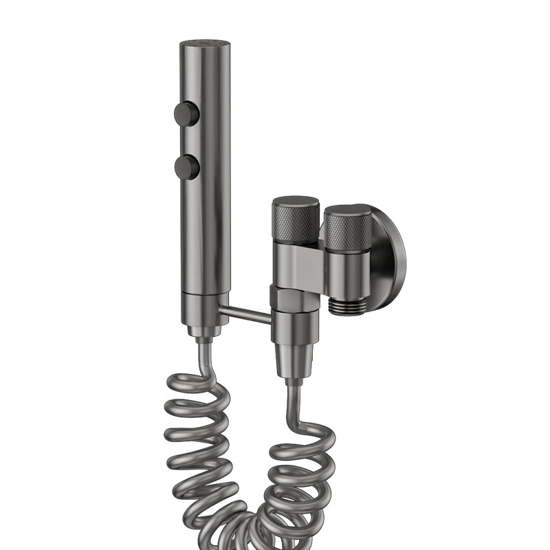 Toilet spray gun készlet, réztesttel, spirálisan csatlakozással, háztartási használatra (Üzemi nyomás 2; belső átmérő 4)