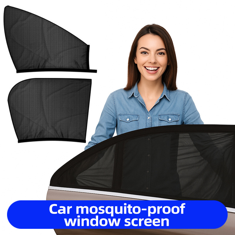 Auto prozorska mreža sjenila – protiv komaraca, poluprozirna, visići tip, univerzalna prilagodba