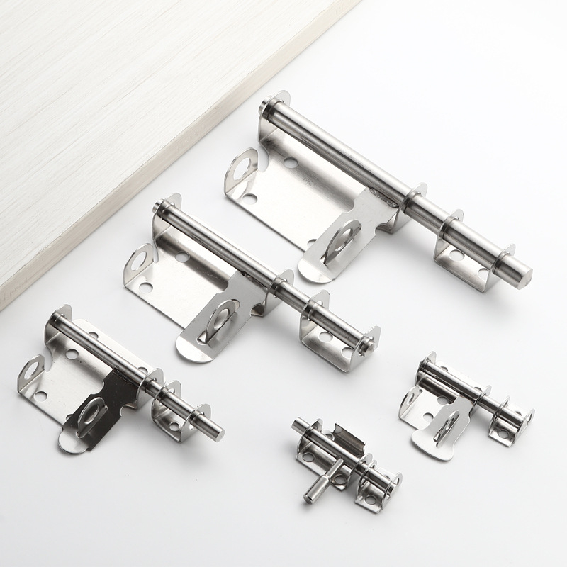 Mecanism de închidere pentru ușă din oțel inoxidabil, finisaj satinat, stil modern, pentru montaj stânga/dreapta