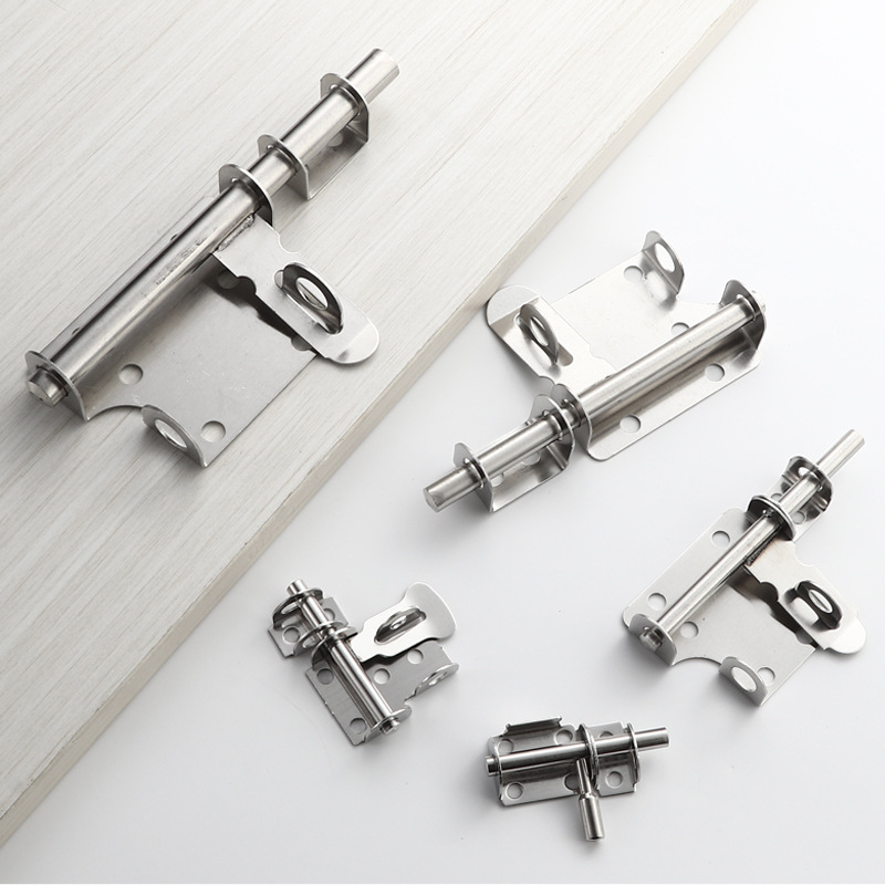 Mecanism de închidere pentru ușă din oțel inoxidabil, finisaj satinat, stil modern, pentru montaj stânga/dreapta
