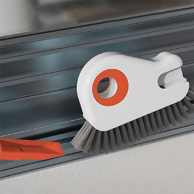 Perie pentru spațiile dintre ferestre, două funcții, din plastic, origine Zhejiang, 200 de bucăți într-o pungă Opp