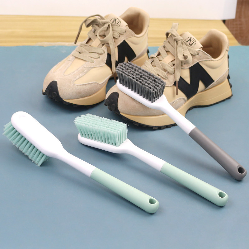 Perie pentru încălțăminte cu mâner lung, peri dure, impermeabilă, material fleece