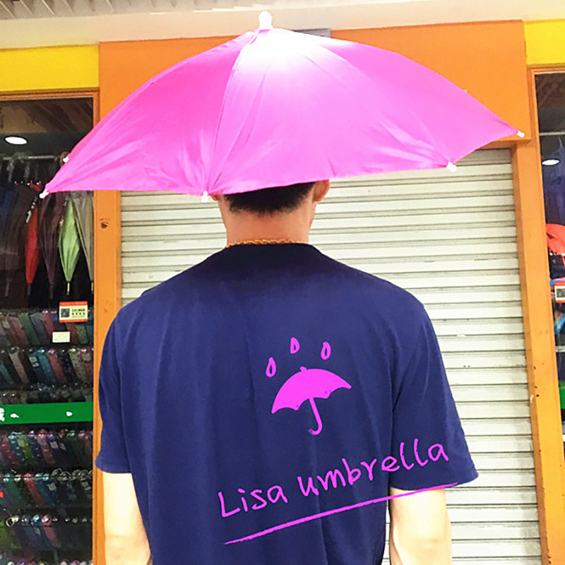 Kapa-kišobran s logom, poliester krova, aluminijski okvir, 8 rebara, ručno otvaranje