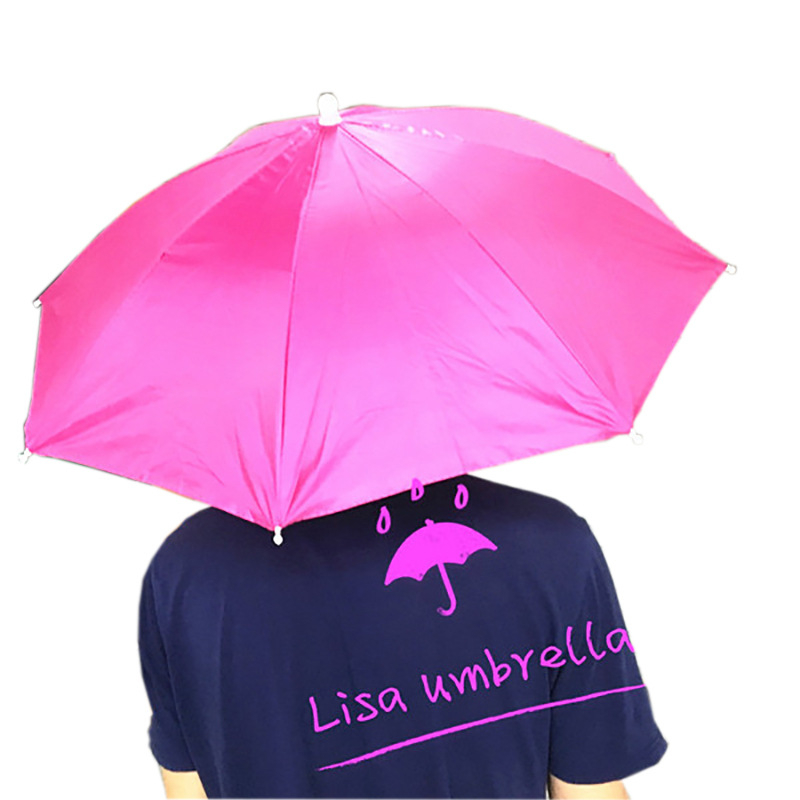 Kapa-kišobran s logom, poliester krova, aluminijski okvir, 8 rebara, ručno otvaranje