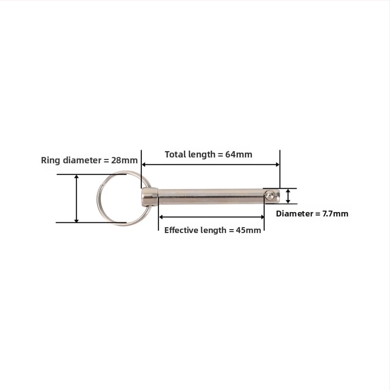 Βύσμα γρήγορης απελευθέρωσης από A3 χάλυβα με σφαίρα, τύπος κυκλικού δακτυλίου, Gb 882 πρότυπο για βιομηχανικά μηχανήματα ευθυγράμμισης