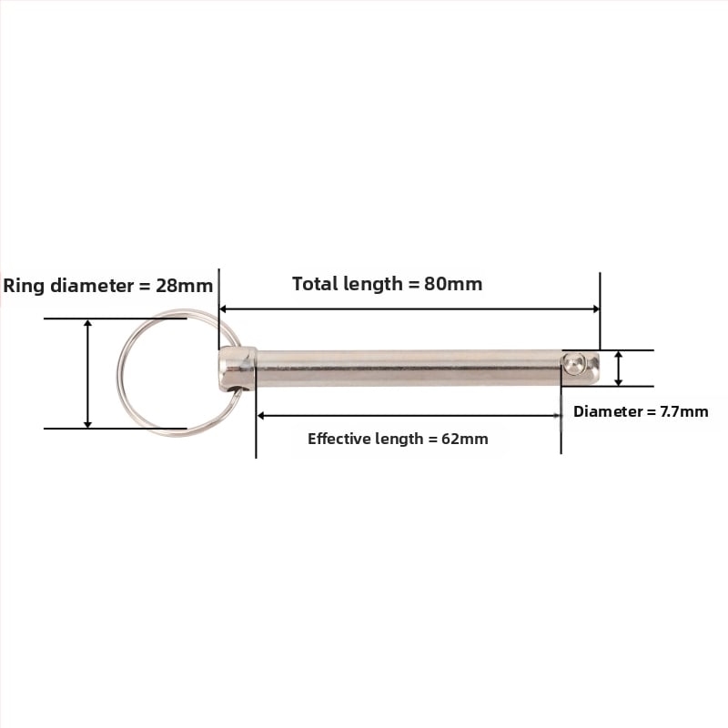 Βύσμα γρήγορης απελευθέρωσης από A3 χάλυβα με σφαίρα, τύπος κυκλικού δακτυλίου, Gb 882 πρότυπο για βιομηχανικά μηχανήματα ευθυγράμμισης