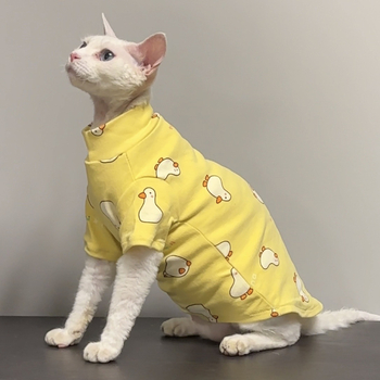 Odeća za kućne ljubimce za Sphynx i Devon Rex — cartoon stil, materijal: tkivo, podrijetlo Jiangxi