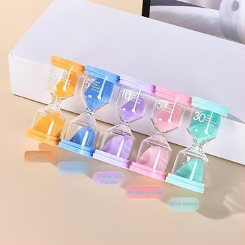 Klepsidový časovač pre študentov a deti, fúkané sklo, borosilikátové sklo, moderný minimalistický dizajn, 15/30/60 minút