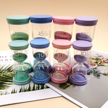 Clepsidră cronometră pentru elevi și copii, sticlă borosilikat, turnare prin suflare, design modern minimalist, 15/30/60 minute