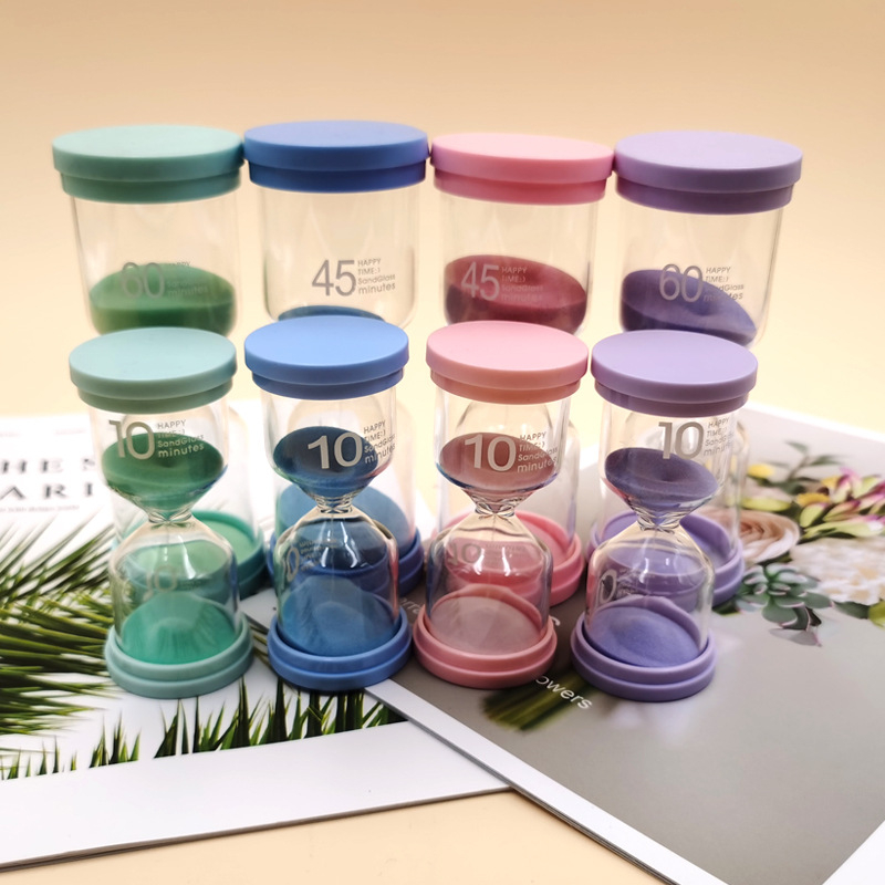 Clepsidră cronometră pentru elevi și copii, sticlă borosilikat, turnare prin suflare, design modern minimalist, 15/30/60 minute