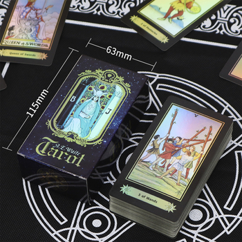 Waite Tarot kártyák Gaoshan Cultural Creation, papír, lézer, színes doboz