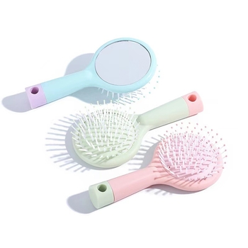 Légpárnás tükrös fésű – integrált masszázs funkcióval, PP fogantyú és nylon tűk