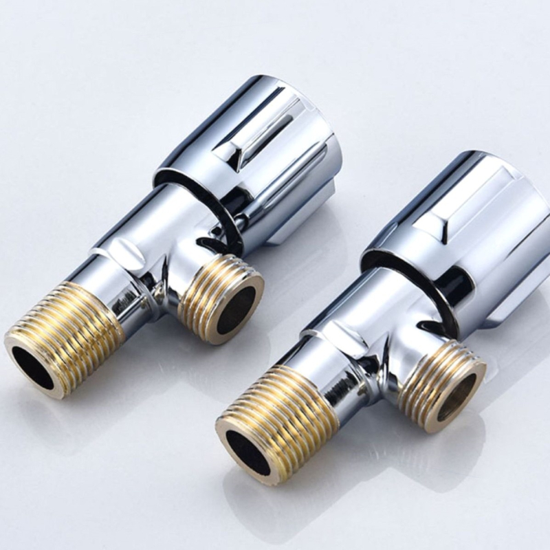 Supapă în unghi din cupru, pentru toaletă, bucătărie și baie, filet G1/2, montaj în perete, model 6026, certificat CE