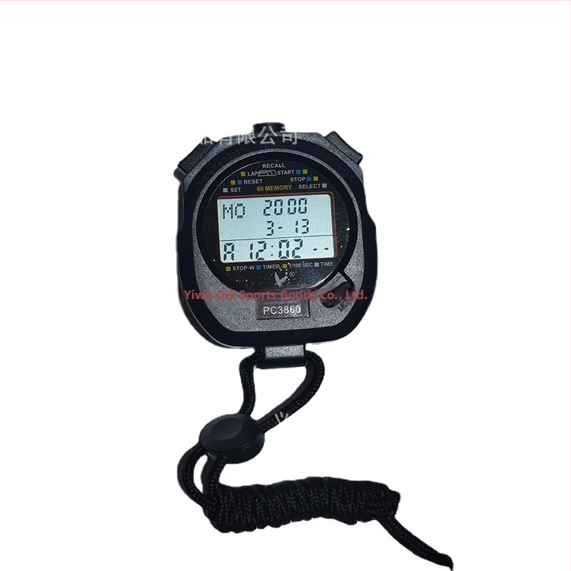 Elektronické stopky PC3860 s 3 riadkami displeja, pauza funkcia, ABS puzdro