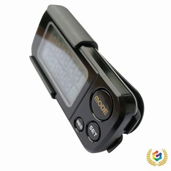 Βηματομετρητής με μετρητή θερμίδων και χρονόμετρο — ABS υλικό, κατάλληλο για τρέξιμο και εξοπλισμό γυμναστηρίου, δυνατότητα προσαρμογής, συσκευασία 100 τεμάχια, κατηγορία: βηματομετρητής