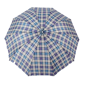 Poliesterski kišobran s trodijelnom konstrukcijom, 8 rebara, ručno otvaranje, ispis logotipa