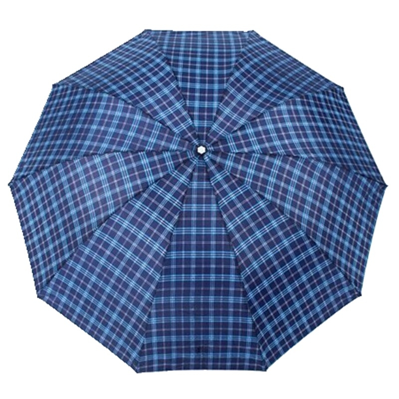 Poliesterski kišobran s trodijelnom konstrukcijom, 8 rebara, ručno otvaranje, ispis logotipa