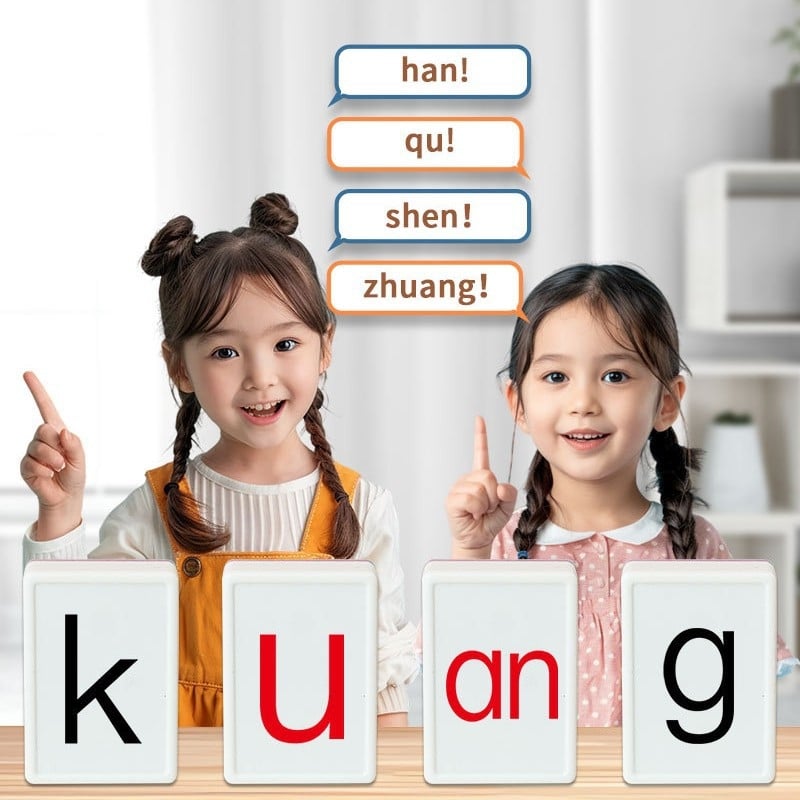 Hill Tree Edukativni Plastični Blokovi i Tekstualne Mahjong Karte – Pinyin, Engleska Abeceda, Interaktivna Edukativna Igra za Djecu 4–6 Godina