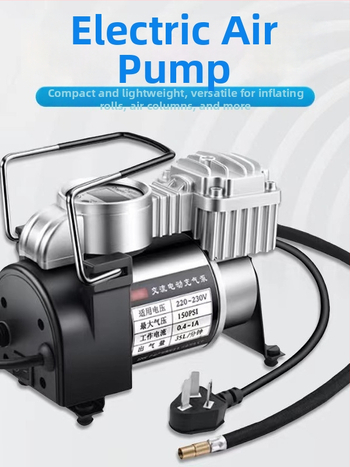 Διπλοκυλινδρική 220V ηλεκτρική αντλία αέρα για ελαστικά αυτοκινήτου, μπάλες μπάσκετ και σωσίβια δαχτυλίδια κολύμβησης
