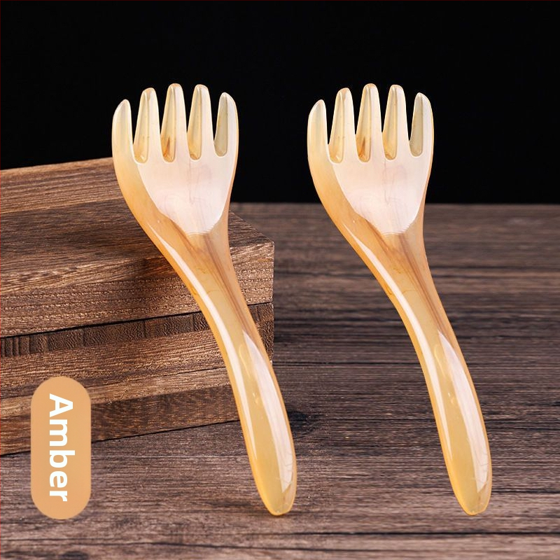 Masážny prístroj na hlavu s piatimi pazúrmi – bambusový materiál, tlačené logo