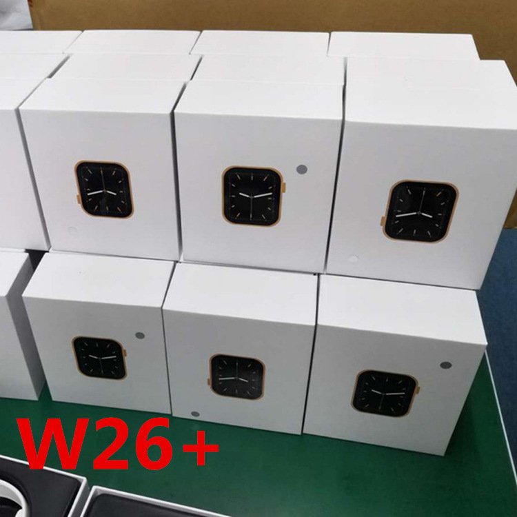 Smart hodinky W26+ s monitorovaním srdcového tepu, krvného tlaku a telesnej teploty, krokomerom a Bluetooth pripojením