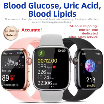 Smartwatch s monitorovaním hladiny cukru v krvi, krvného tlaku, kyseliny močovej a srdcovej frekvencie, s NFC platbami