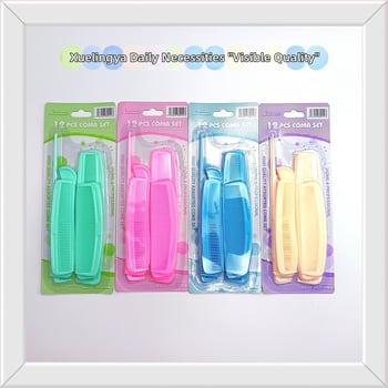 Sada 12 plastových hrebeňov na domáce použitie, s ostrým koncom, viacúčelové styling