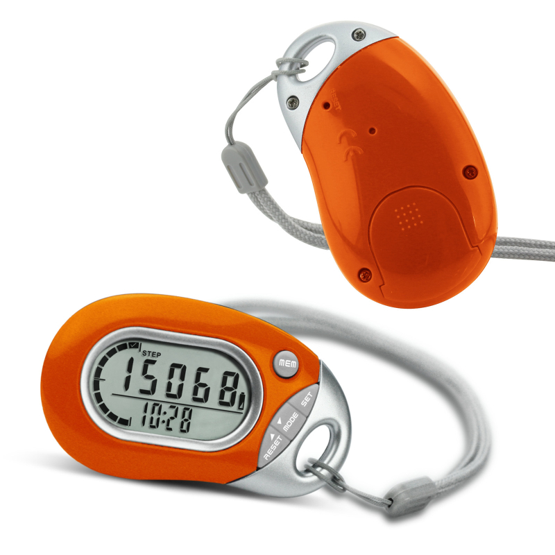 Πεδομετρητής 3D ανίχνευσης με καραμπίνερ κλιπ – μέτρηση βημάτων, απόστασης και θερμίδων για τρέξιμο και γυμναστήριο