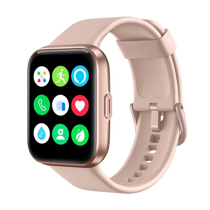 Brățară inteligentă cu apeluri Bluetooth, monitorizare ritm cardiac și oxigen din sânge, asistent vocal Alexa, modul multi-sport, afișaj TFT