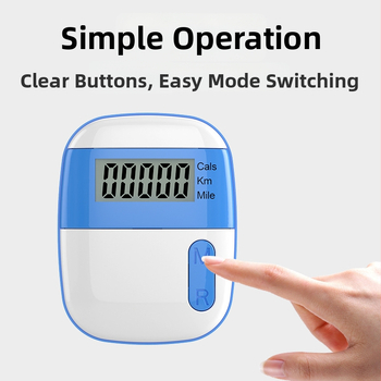 Pedometer s časovačom, prenosný viacfunkčný krokomer, ABS materiál | HX značka