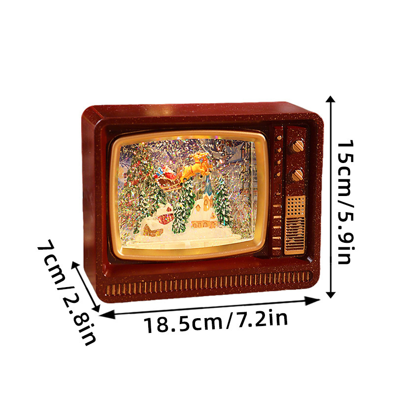 Božićni ukras s glazbenom kutijom - TV inspiriran, plastika i smola, božićna dekoracija, poslovni stil