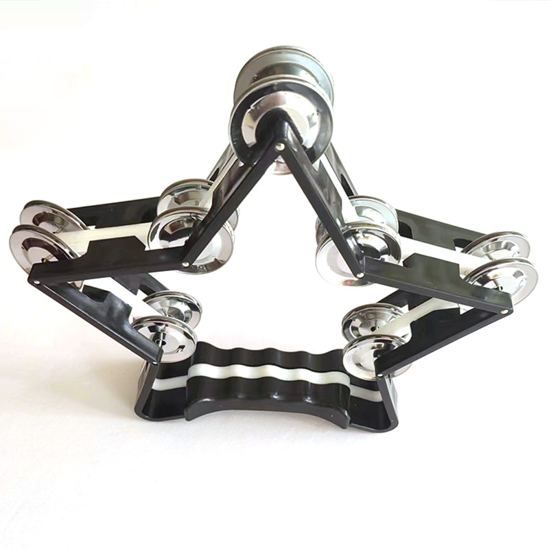 Műanyag csörgő ötágú csillag mintával, PP anyag, súly 185 g, 4–6 éves gyermekeknek