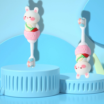 Χειροκίνητη οδοντόβουρτσα Happy Tooth Baby για παιδιά, εξαιρετικά μαλακές τρίχες, μήκος 11,5 cm, μοντέλο 054