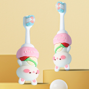 Χειροκίνητη οδοντόβουρτσα Happy Tooth Baby για παιδιά, εξαιρετικά μαλακές τρίχες, μήκος 11,5 cm, μοντέλο 054