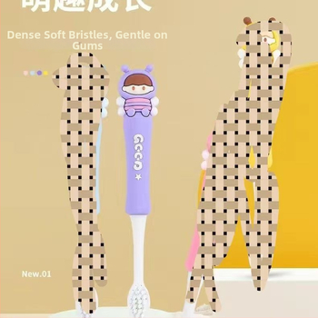 BQB detská ručná zubná kefka s mäkkými štetinami, karikatúrny dizajn, model 10