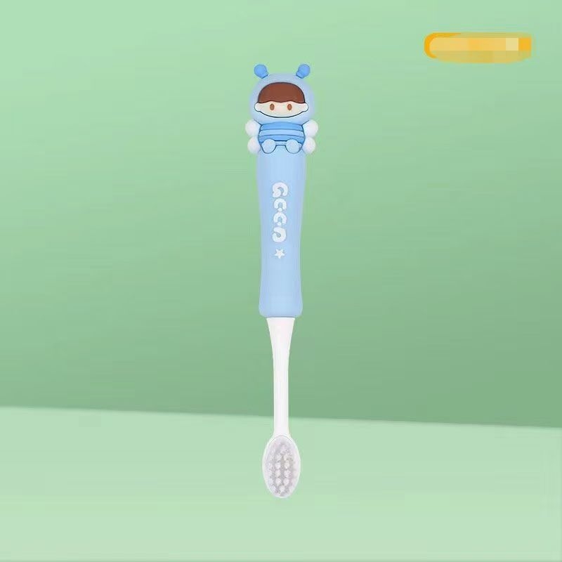 Periuță de dinți manuală pentru copii, cu peri moi, design cu temă desen animat, modelul 10, marca bqb