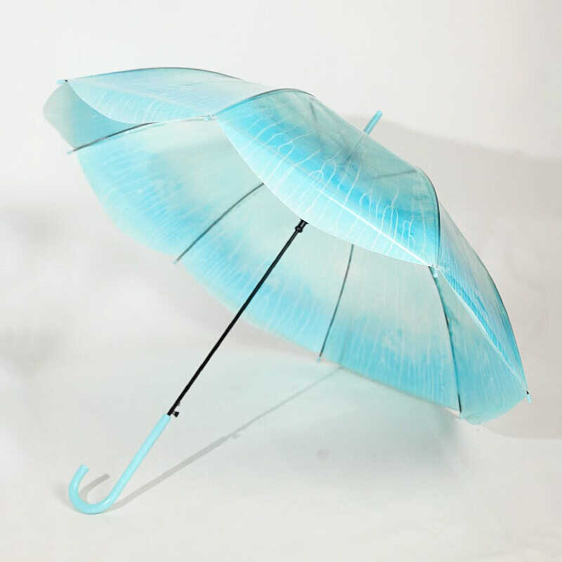 Shu yi poluautomatski kišobran s dugačkom drškom, neutralan stil, platno od TPE