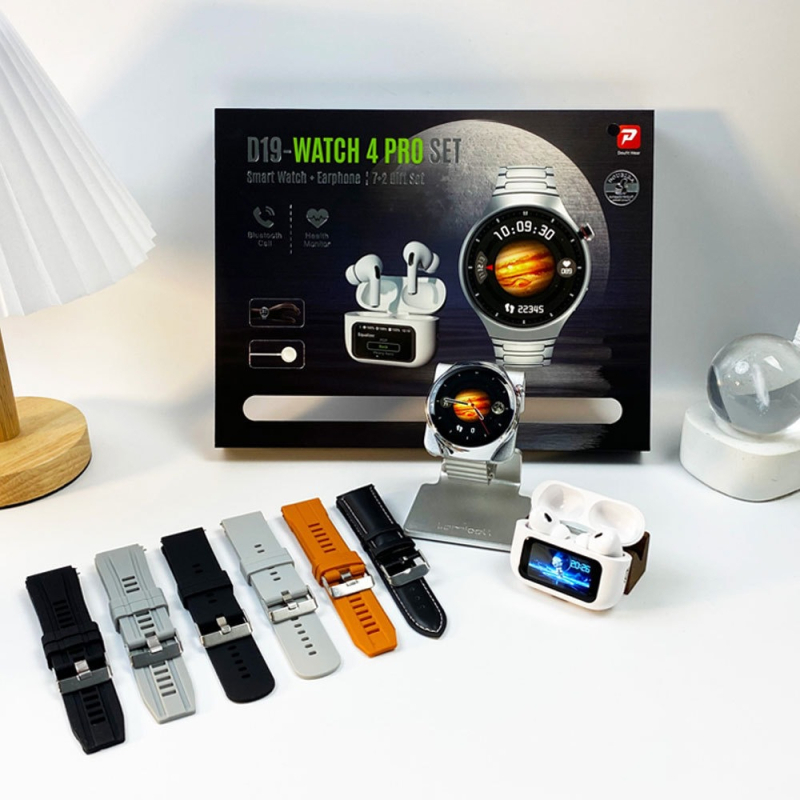 Pametni sat D19watch 4 Proset s kružnim TFT zaslonom, kućište od titanijske legure, magnetsko punjenje, praćenje otkucaja srca i broja koraka