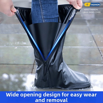 Dažďové návleky na topánky – nepremokavé, protišmykové, PVC, zosilnené, s vysokým vrškom