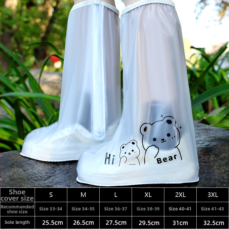 Dažďové návleky na topánky – nepremokavé, protišmykové, PVC, zosilnené, s vysokým vrškom